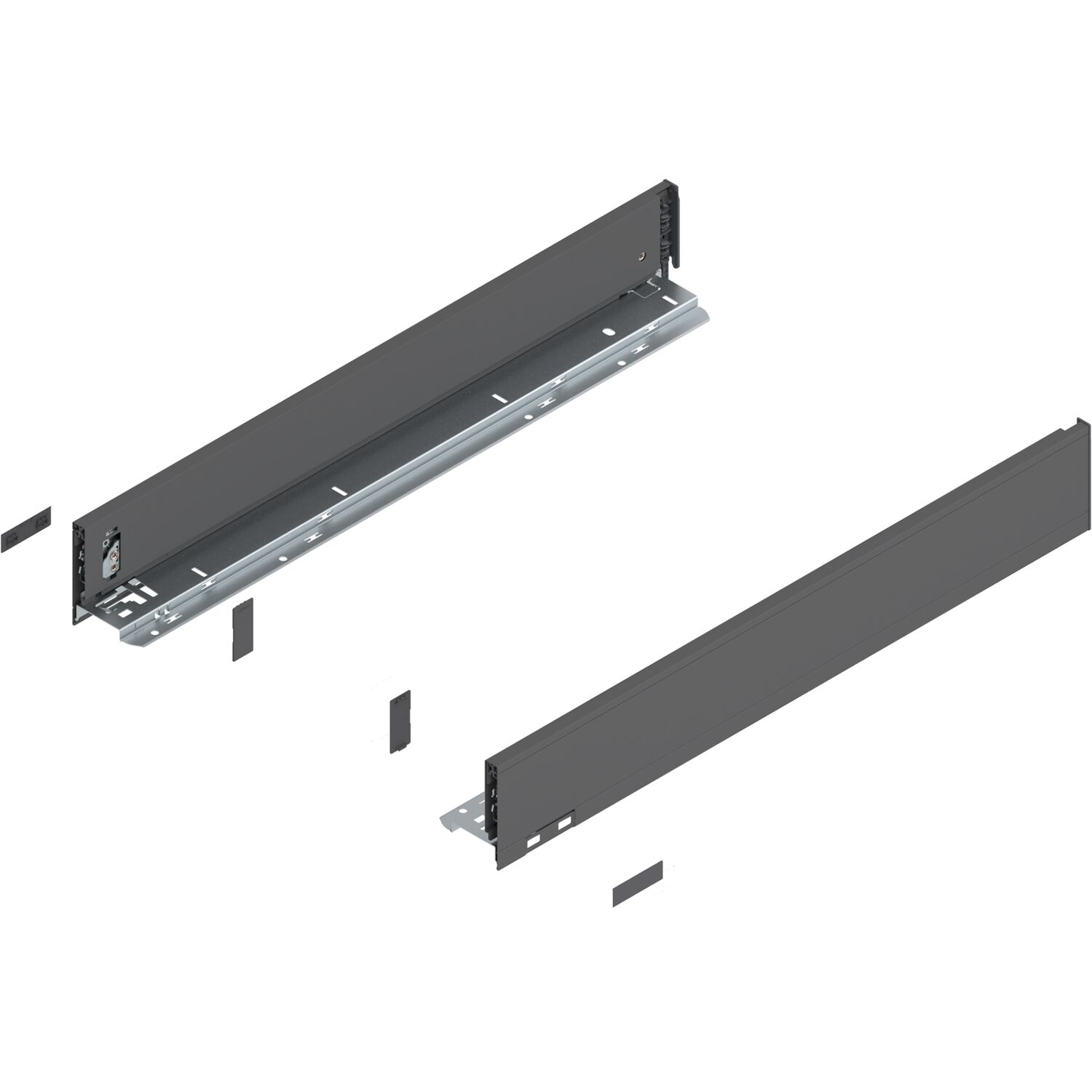 blum LEGRABOX pure Zarge Höhe M, NL 600, Oriongrau-matt