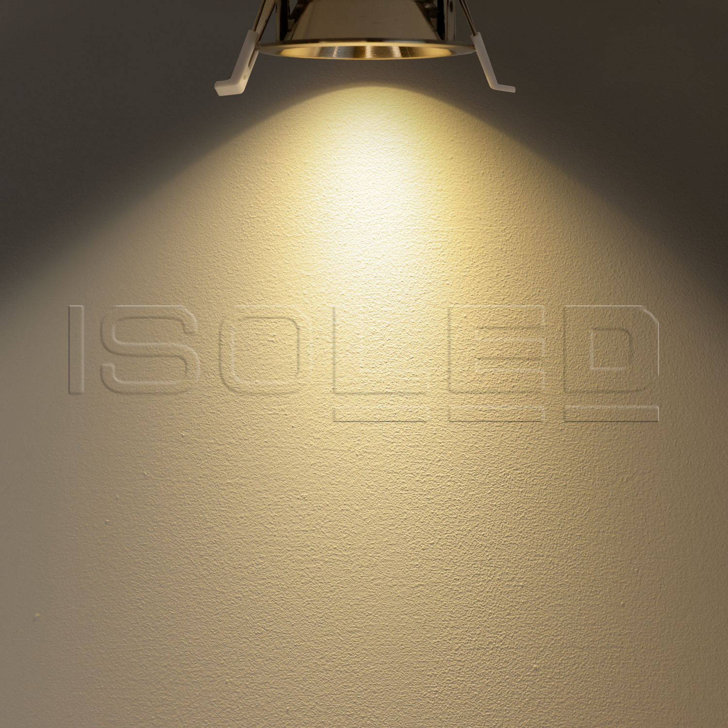 ISOLED LED Einbaustrahler BACK60 nickel geb. rund 5W CRI90 2700K rückversetzt UGR