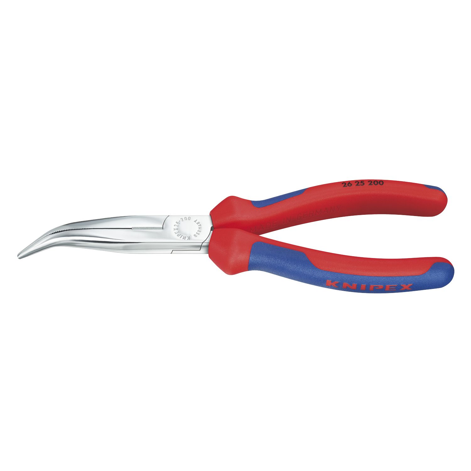 Knipex Langschnabelzange DIN 5745 gebogen 2K-Griff Länge 200 mm