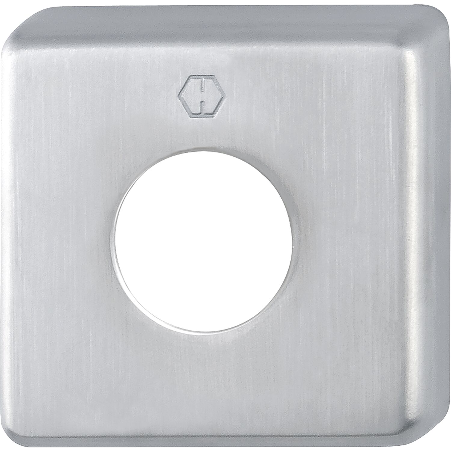 Hoppe HOPPE Griff-Abdeckrosette eckig, Edelstahl matt