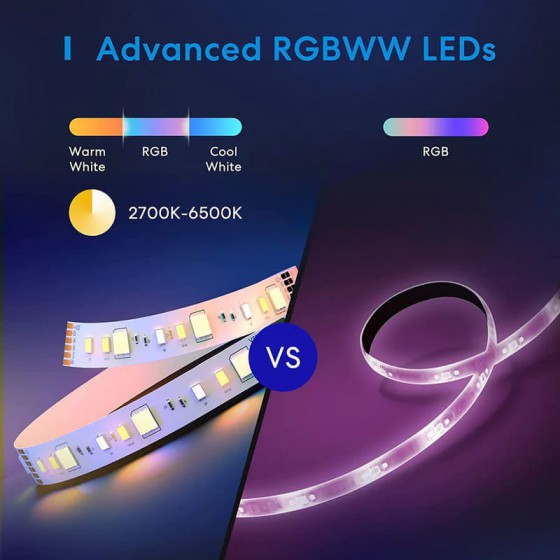 Meross Smartes LED Strip with RGBWW 5m WiFi HomeKit