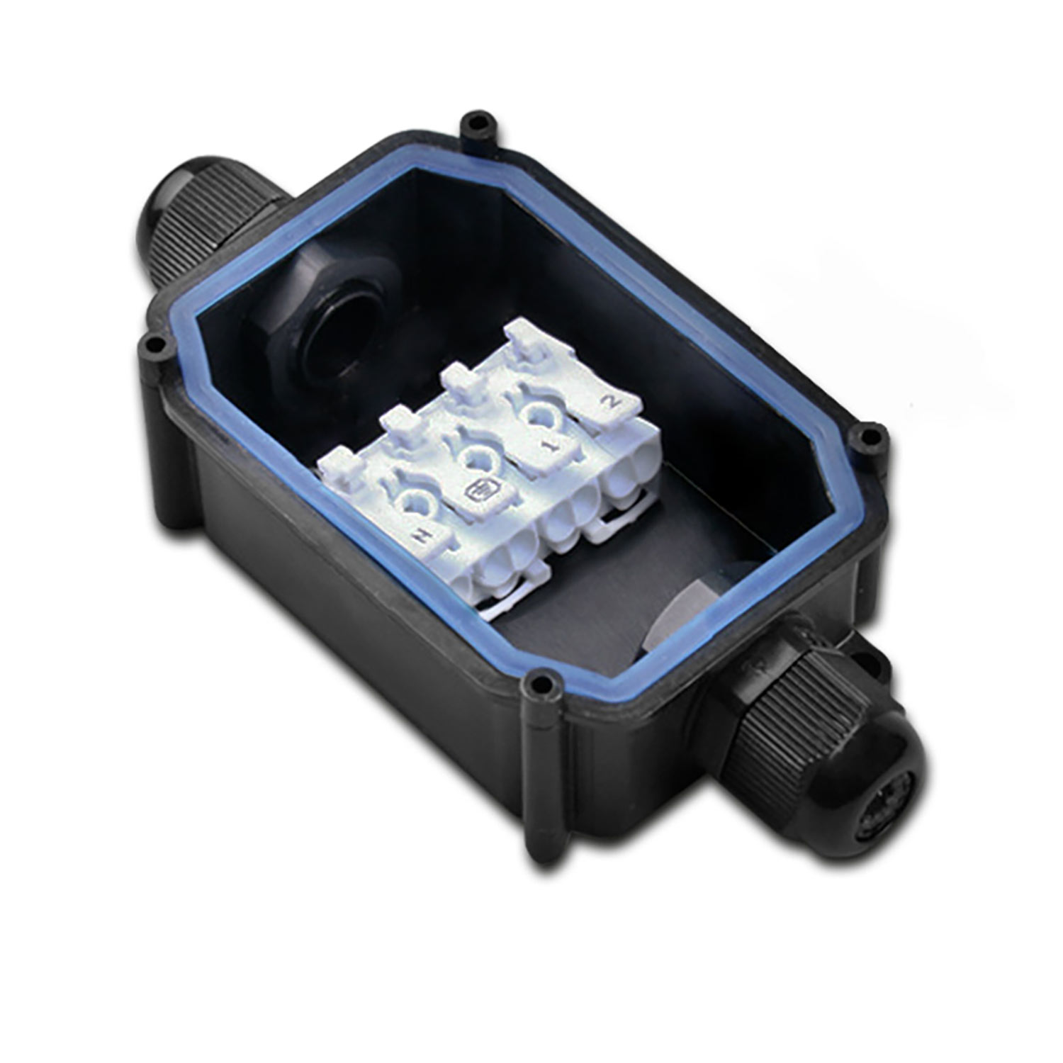 ISOLED Kabelverbinder IP67 Würgenippel + Push-Klemme 2x4polig