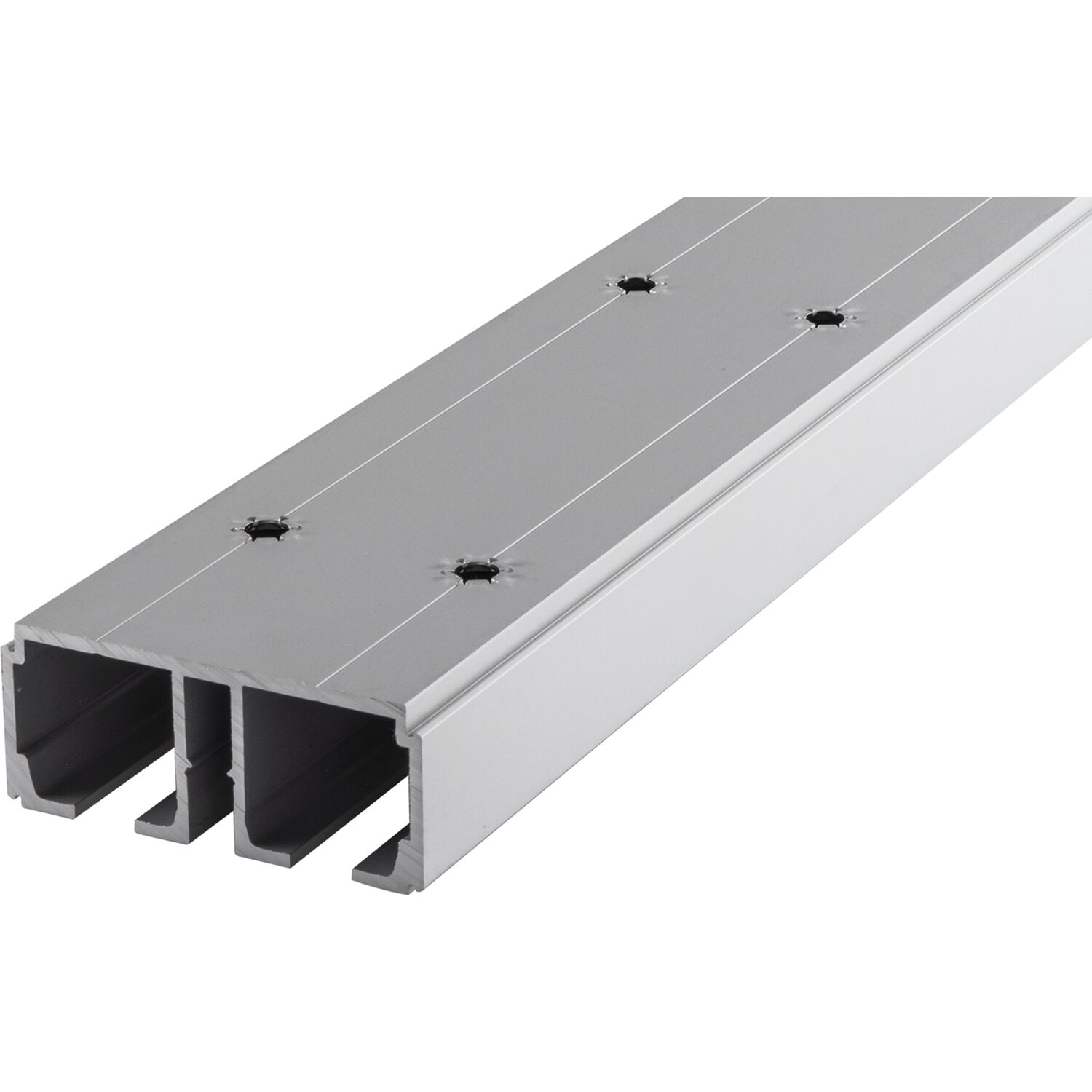Hawa DIVIDO 100 Doppellaufschiene gelocht 2500mm Aluminium eloxiert