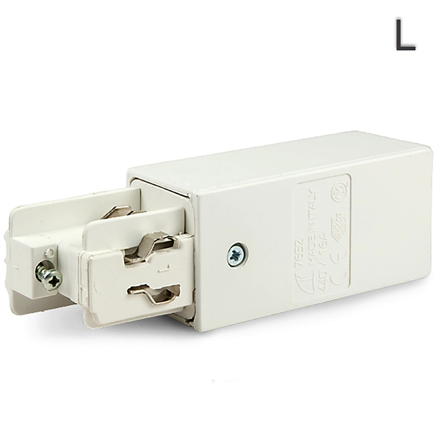 ISOLED 3-Phasen Classic Seiten-Einspeisung N-Leiter rechts Schutzleiter links weiß