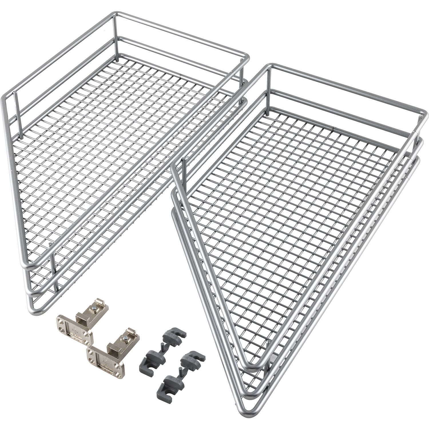 Vauth-Sagel VS SUB Side Ablage-Set Saphir 45° links KB 300 mm Silber