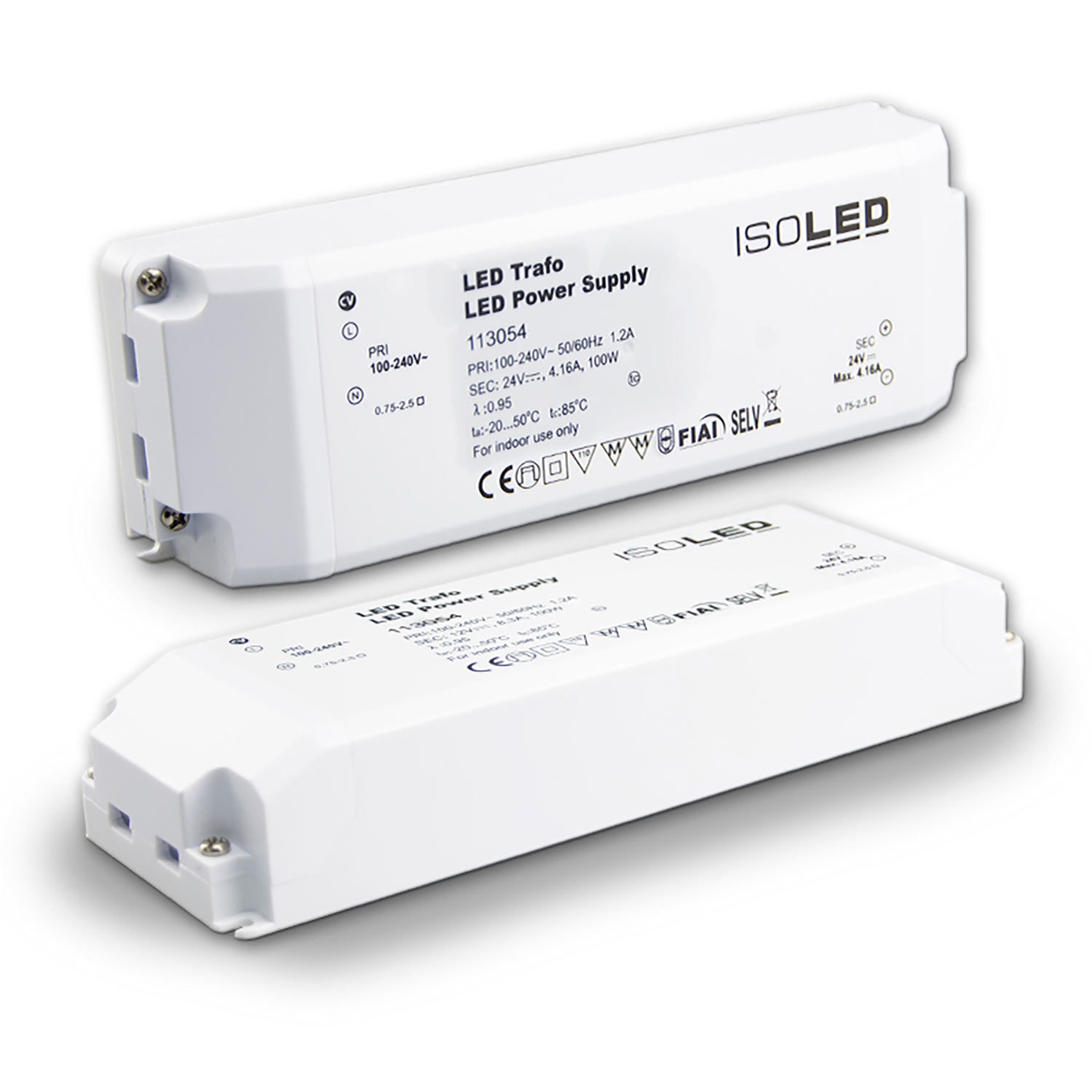 ISOLED LED Trafo 24V/DC 0-100W SELV