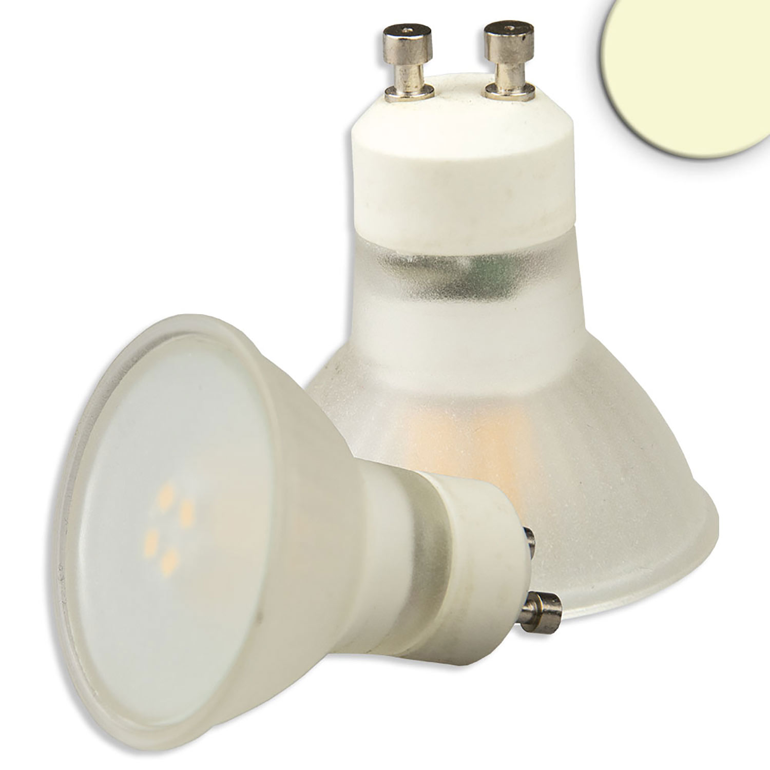 ISOLED GU10 LED Strahler 3W 270° opal warmweiß