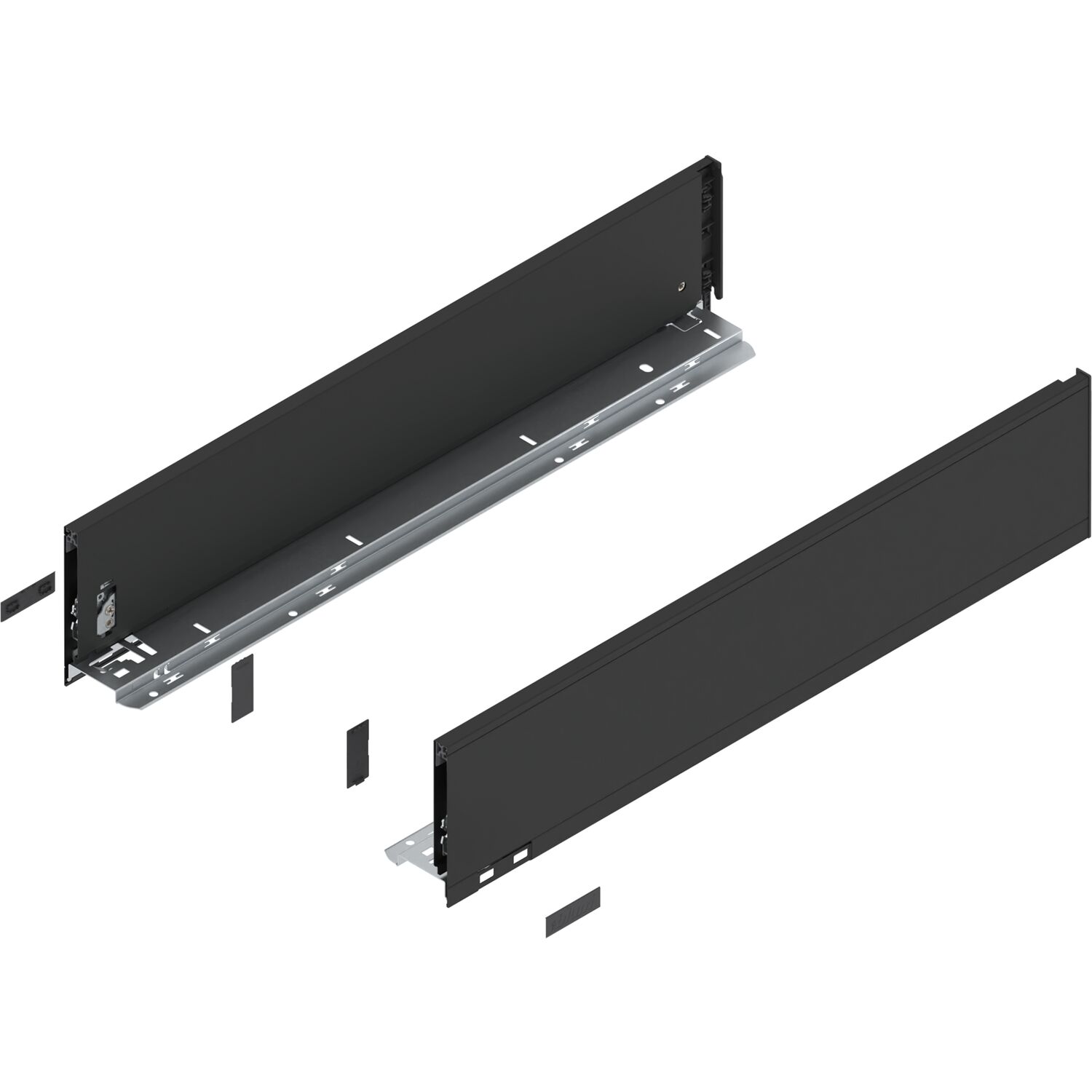 blum LEGRABOX pure Zarge Höhe K, NL 600, Carbonschwarz-matt