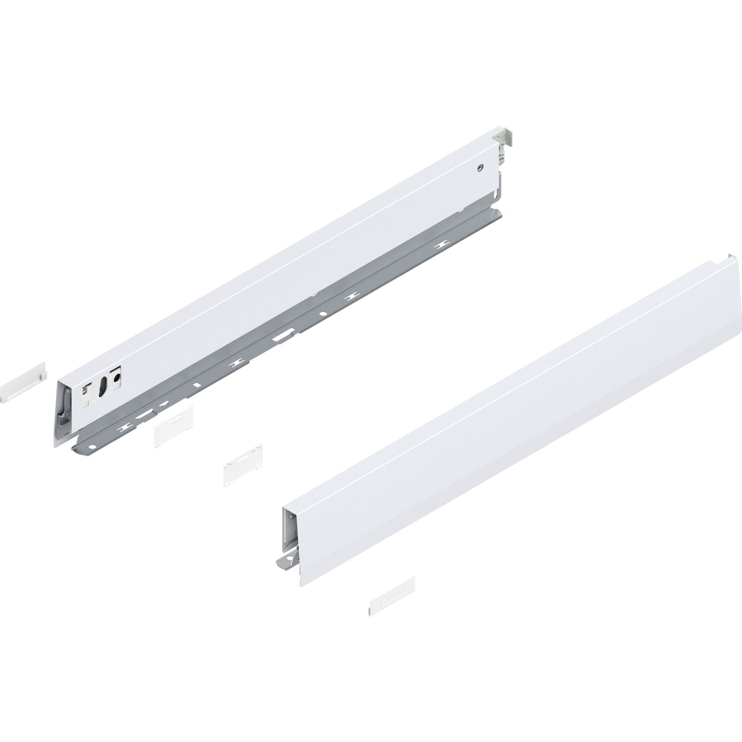 blum MERIVOBOX SET Höhe N, BLUMOTION B, 40kg, NL 500, Seidenweiß