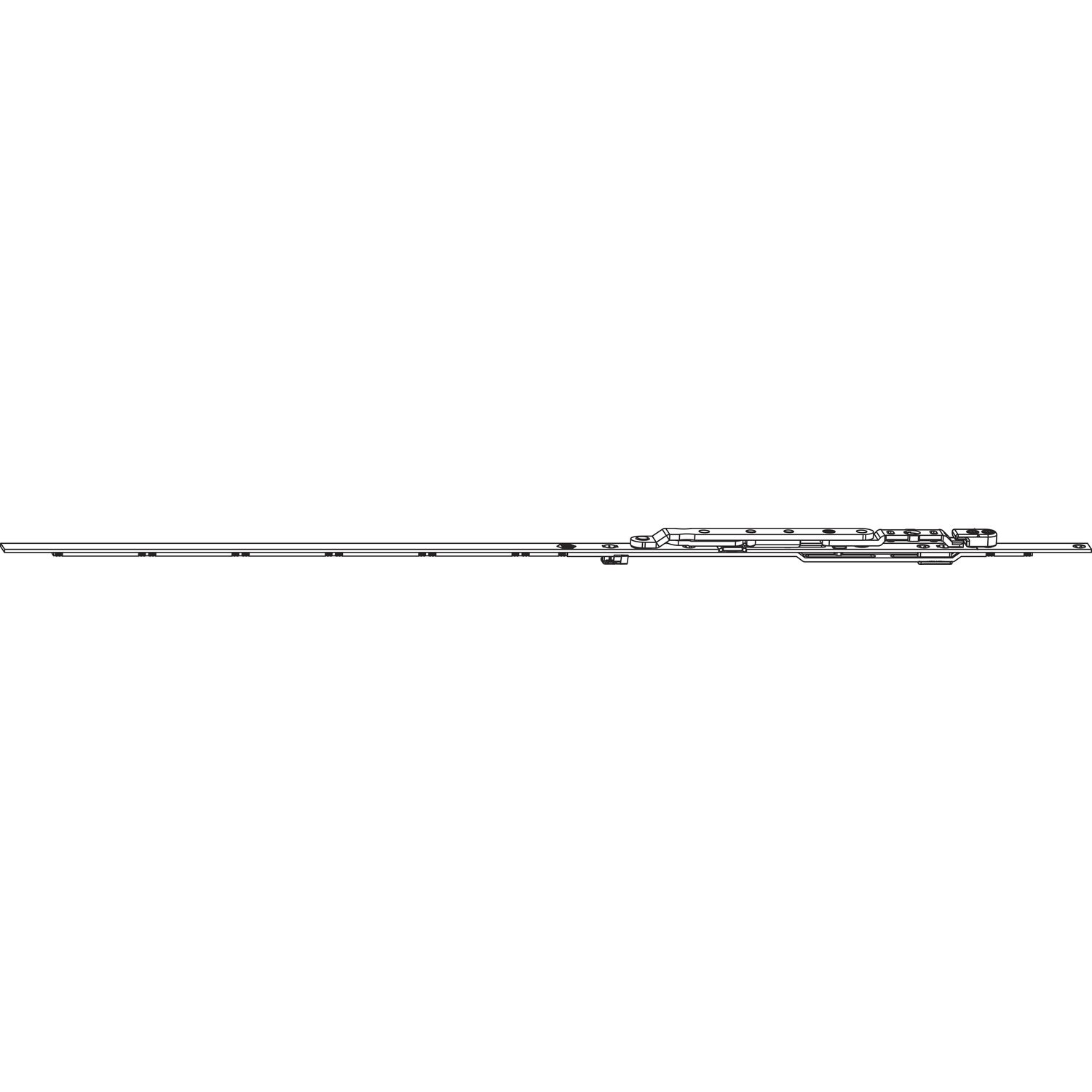 Maco #206597 MACO MM Winkelbandschere für Rundbogenfenster Gr. 1250 9V 80 kg silber