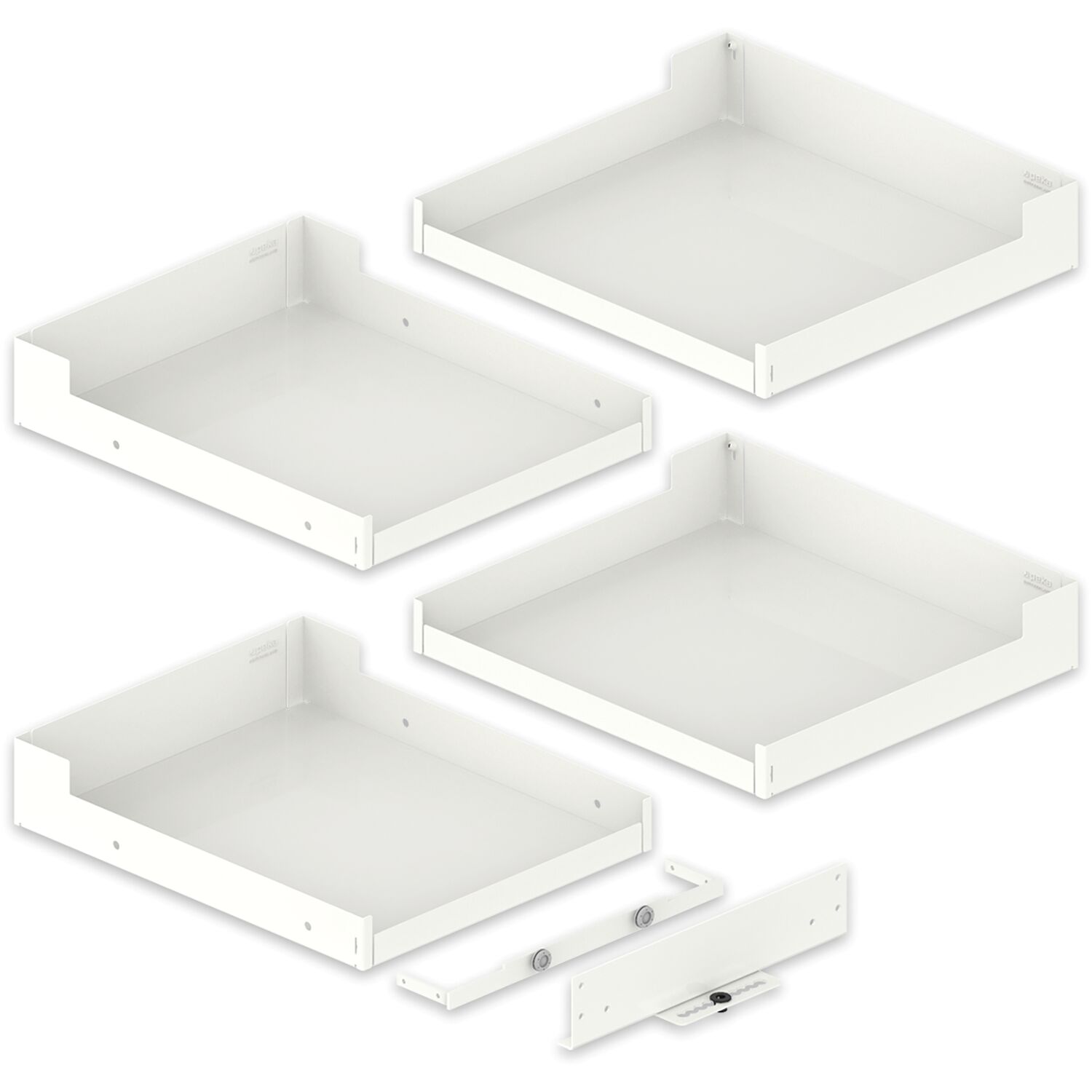 peka Einhängetablar-Set Liro 450 Magic Corner Comfort Weiß
