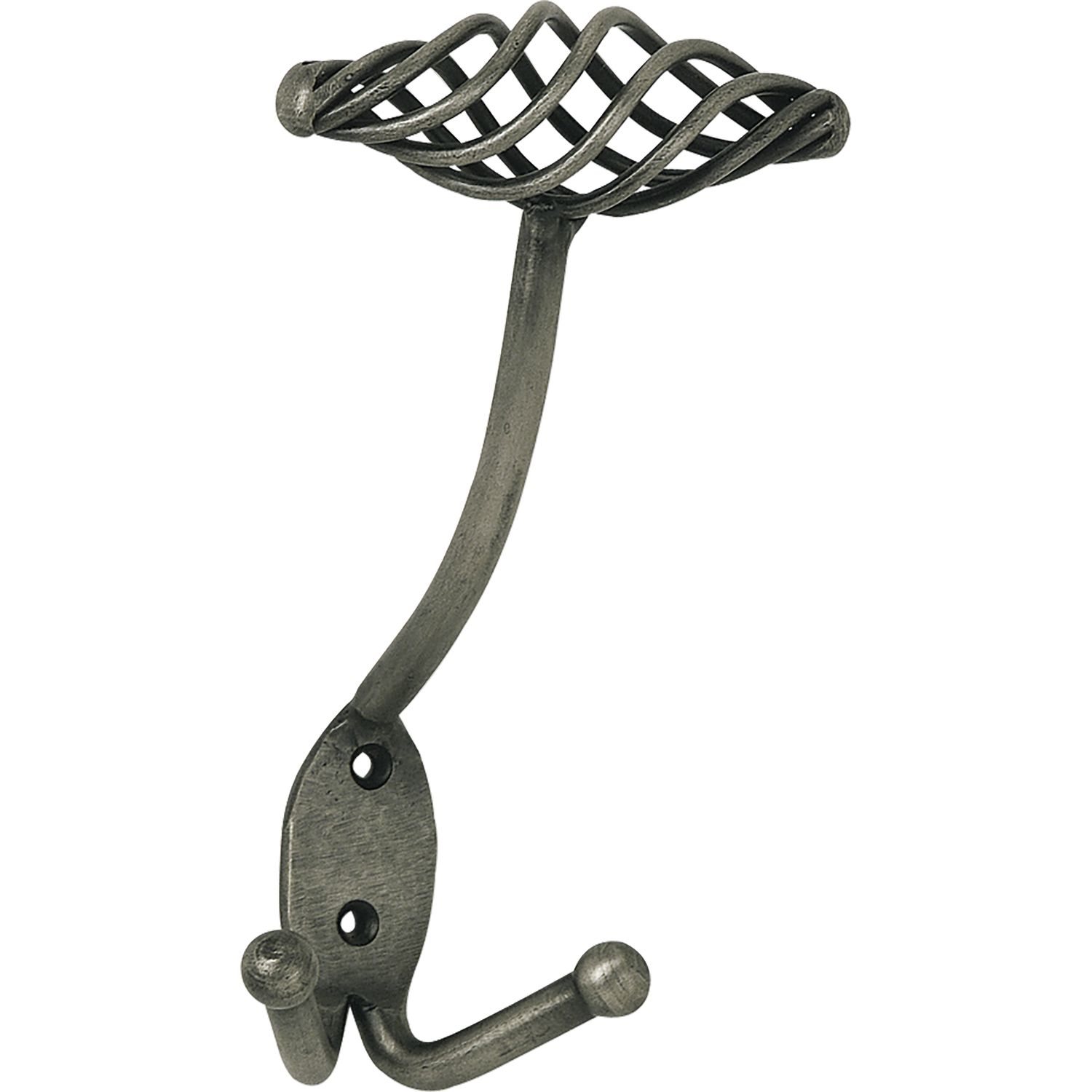 SIRO Huthaken Cage Breite 90 mm, Höhe 160 mm, Stahl altzinn antik