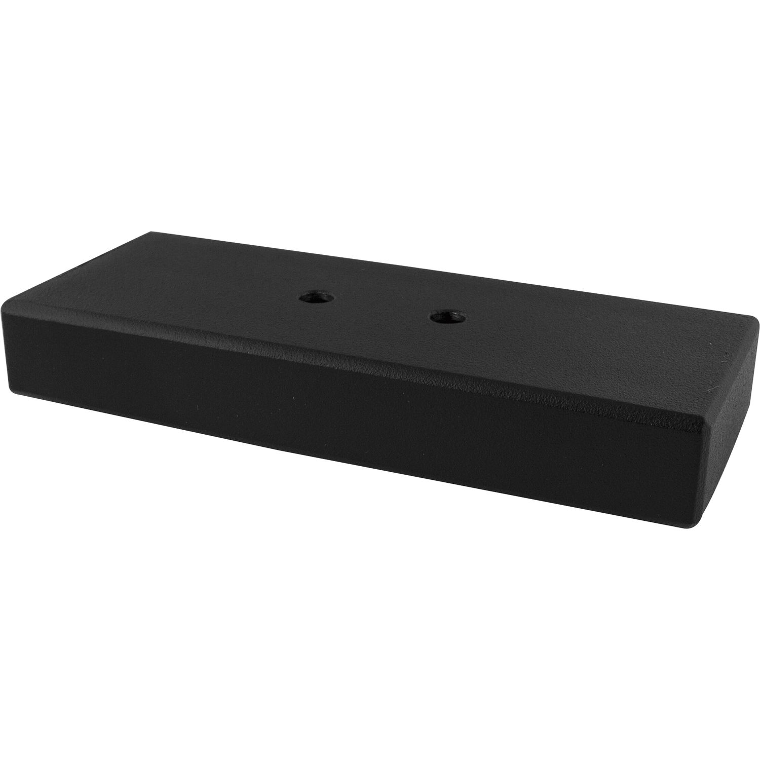 Dekorfuß Breite 40 mm, Länge 200 mm, Edelstahl/schwarz