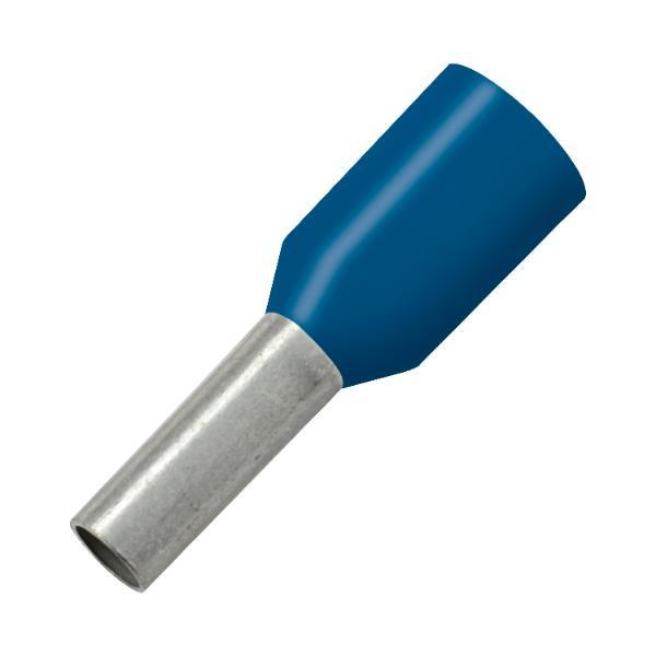 SCH Aderendhülse 2.5x8/14 mit Kragen blau (500Stk)