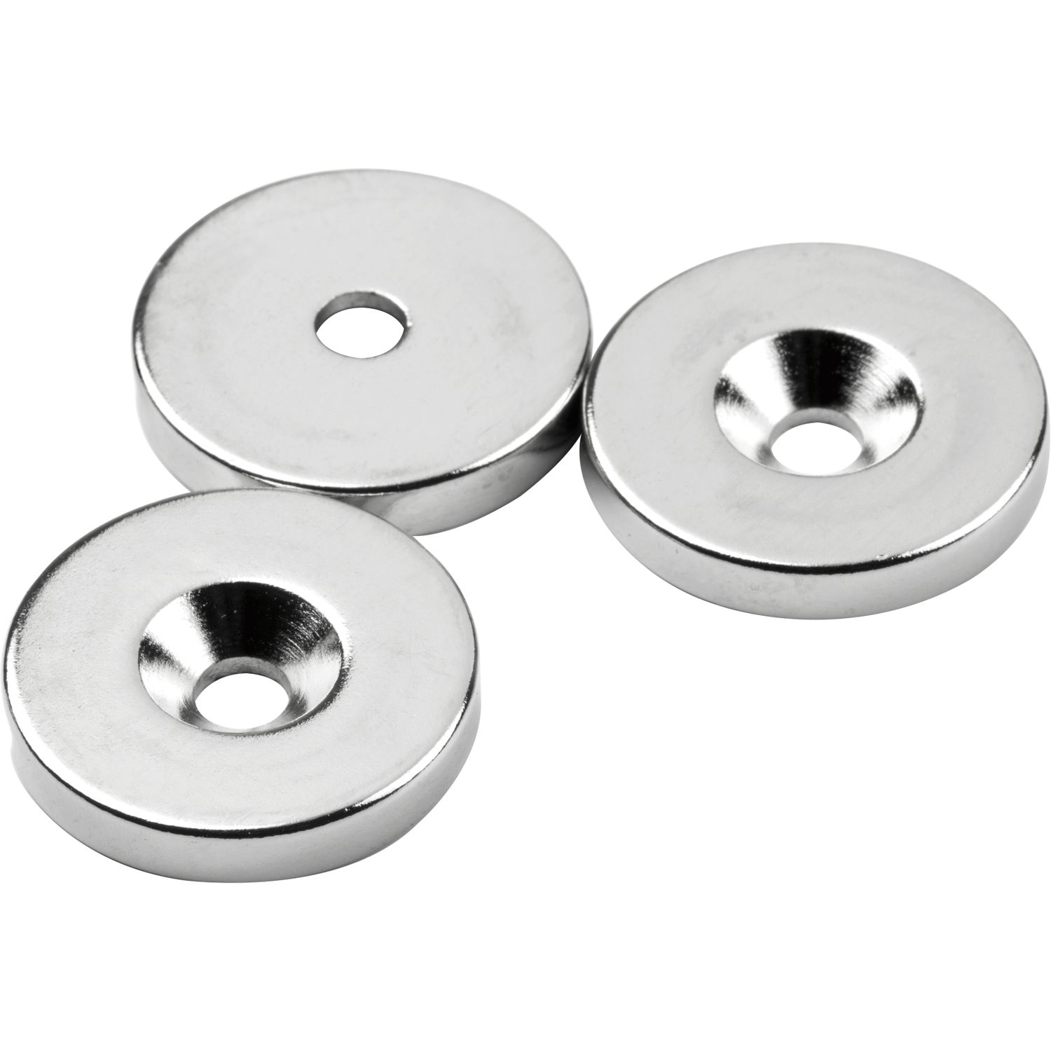 Supermagnete Scheibenmagnet mit Bohrung Ø 23 mm H 4mm