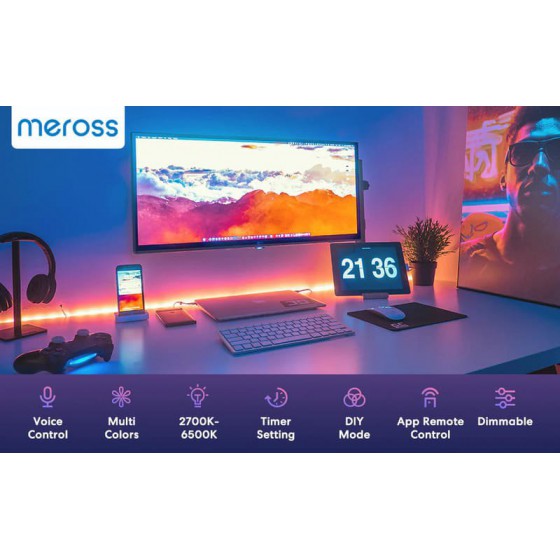 Meross Smartes LED Strip with RGBWW 5m WiFi HomeKit
