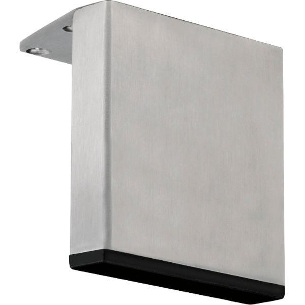 Dekorfuß 100x20 mm, Länge 160 mm, Edelstahl gebürstet