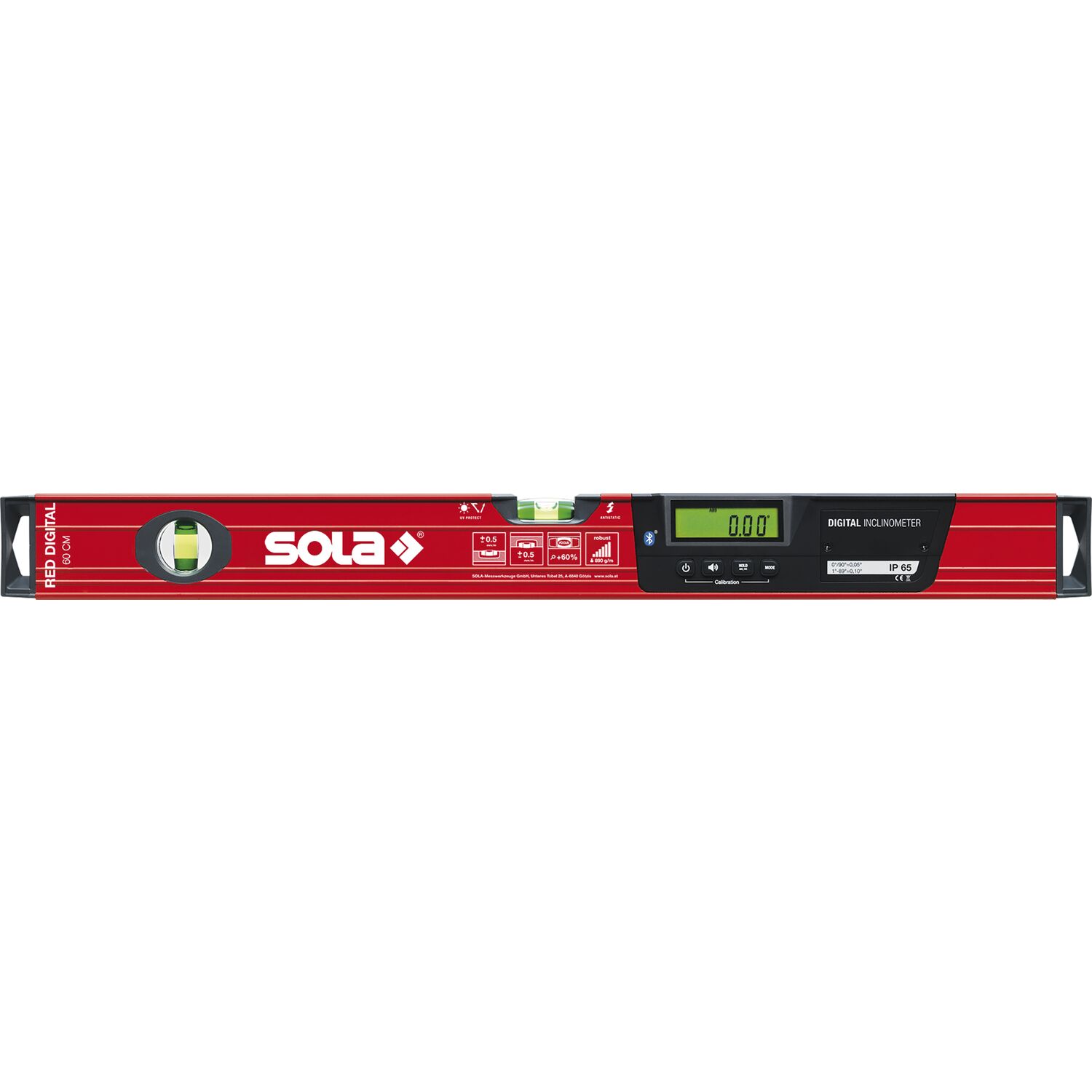 Sola Elektronische Neigungswasserwaage RED 60 digital Länge 600 mm