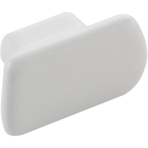Möbelknopf Vanilla Breite 49,5, Tiefe 26 mm, Keramik weiß
