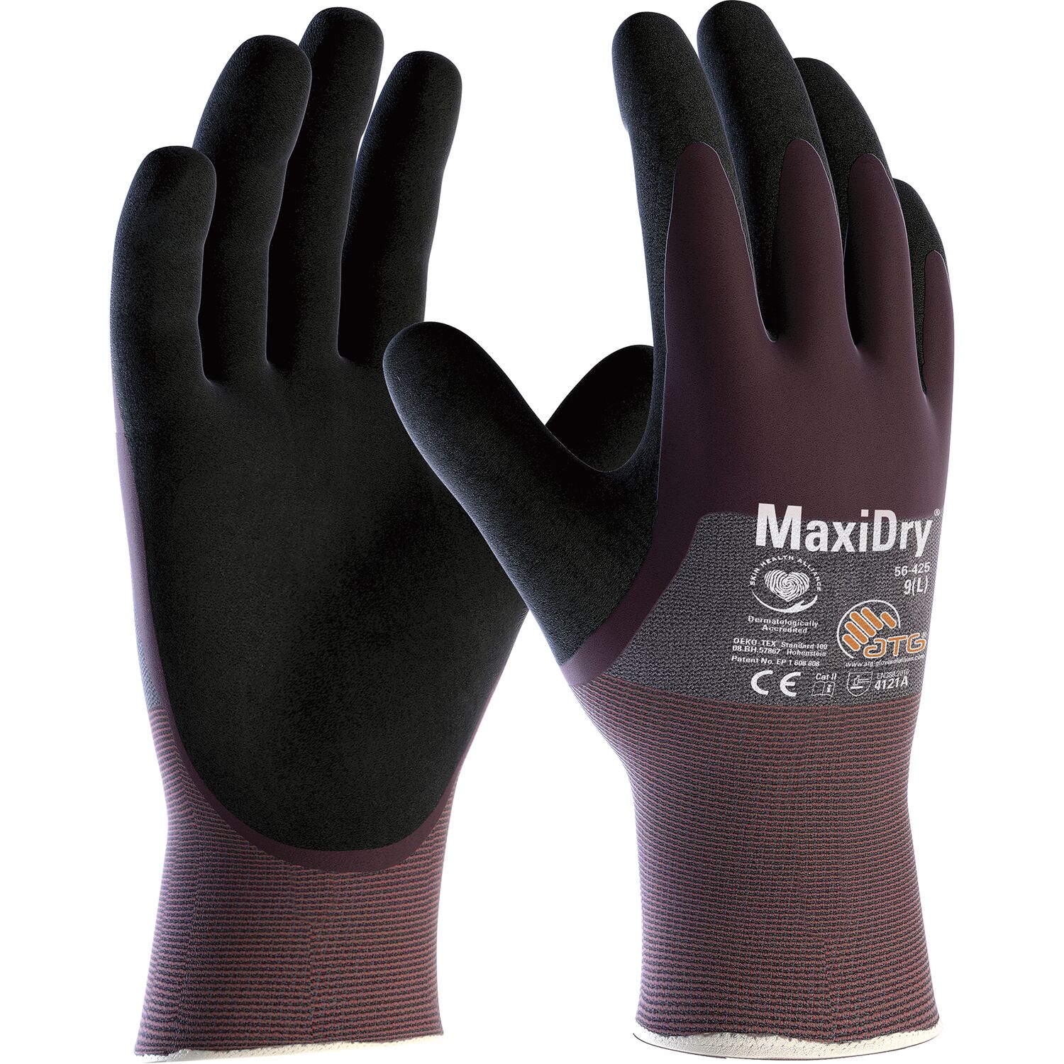 atg Schutzhandschuh MaxiDry® 56-425 Größe 10 (6 Paar)