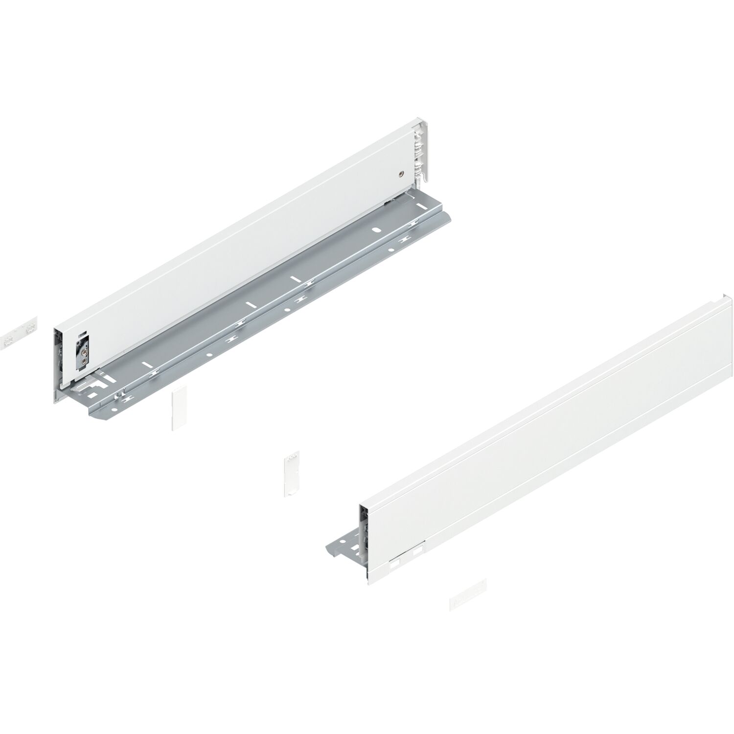 blum LEGRABOX pure Zarge Höhe M, NL 500, Seidenweiß-matt