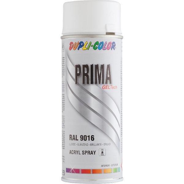 Dupli-Color Lackspray Prima 400ml verkehrsweiß glänzend RAL 9016 (400 ml)