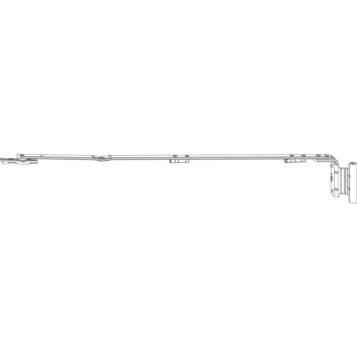 Roto ROTO NX Axerarm P 12/20-13 Gr. 150 FFB 290-410 mm silber links