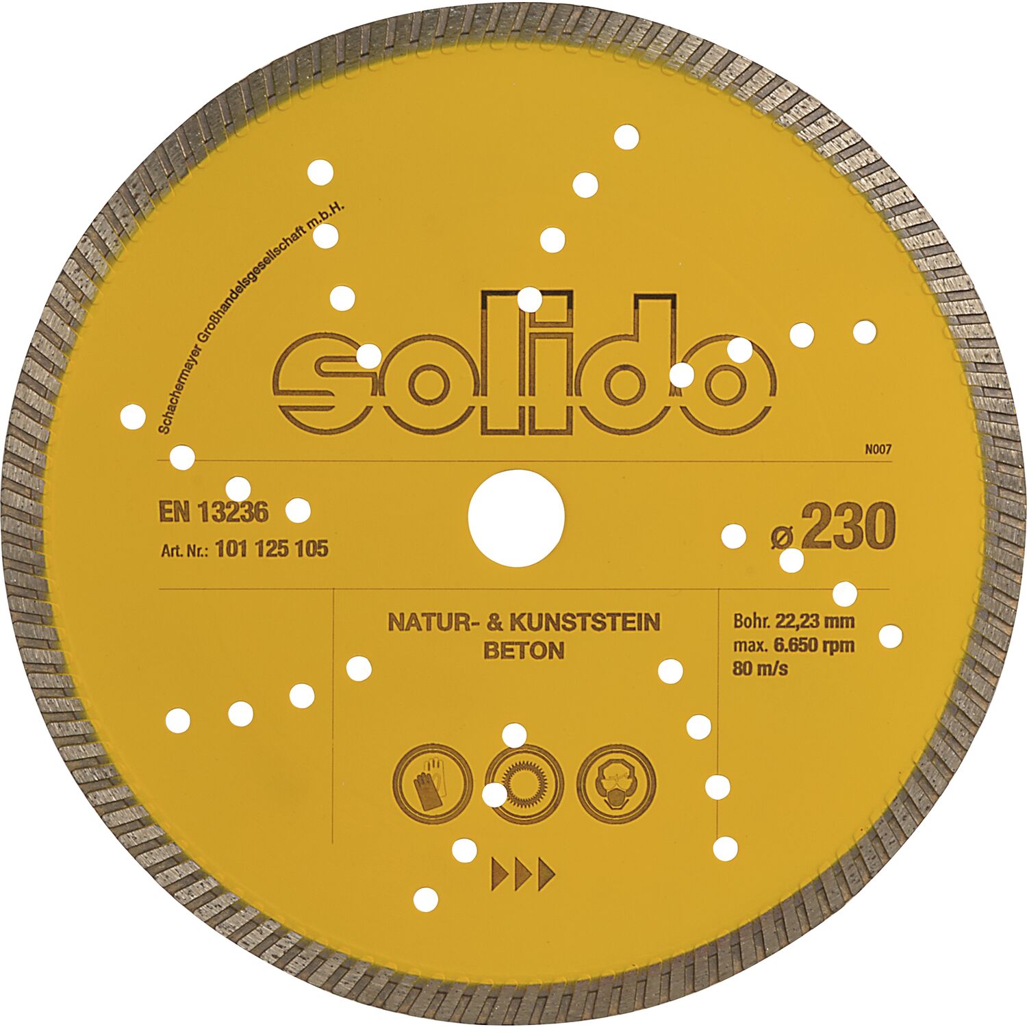 solido Diamant Trennscheibe 230 x 2.4 mm Beton Stein Baustellenmaterial