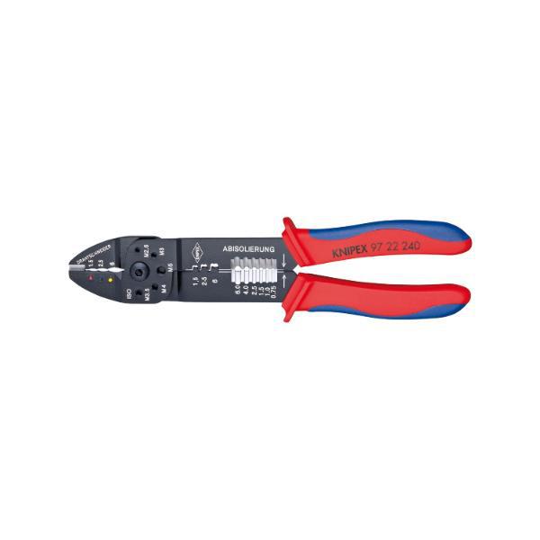 Knipex Crimpzange 9722 Kabelschuhe/-Verbinder/Steckverbinder, 0,5-6mm², L=240mm