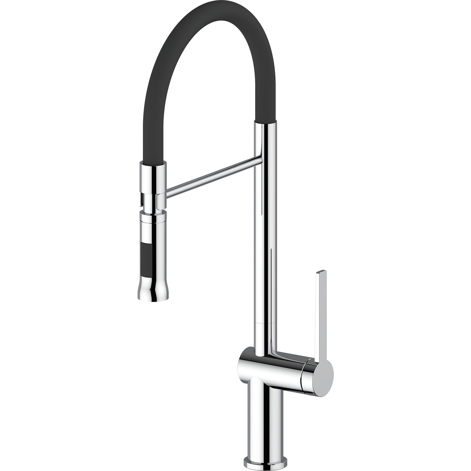solido Küchenarmatur Gusto 400556SAT00CR druckfest Schwarz/Chrom