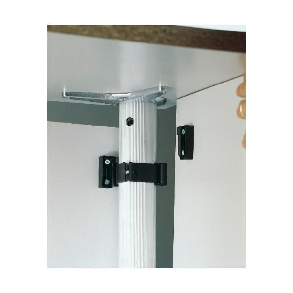 CAMAR Tischfuß-Paneelsystem Modesty ø 60 mm, Kunststoff schwarz