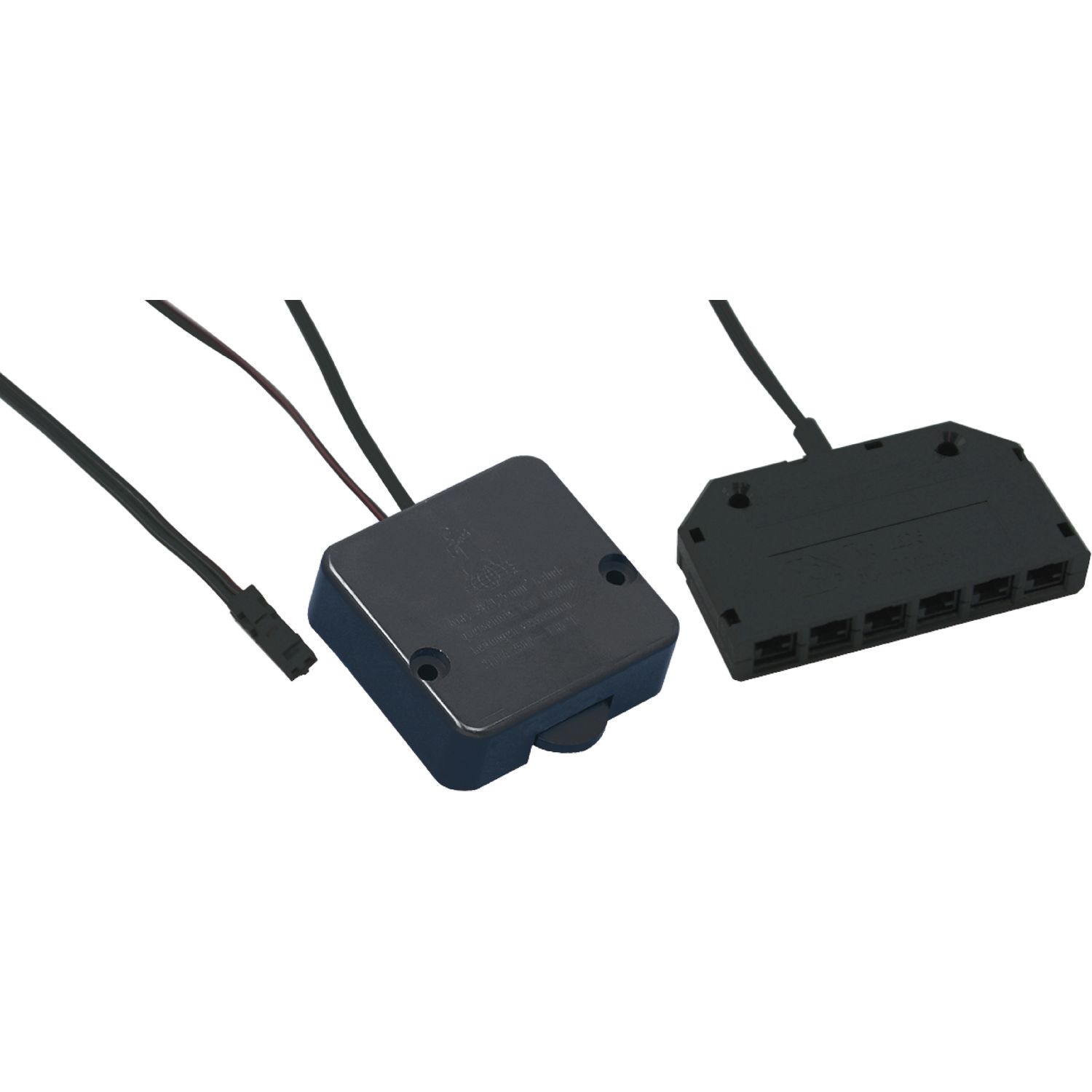 Türschalter, 2 x 1000 mm Leitung, LED-Verteiler 12 V/DC, schwarz ()