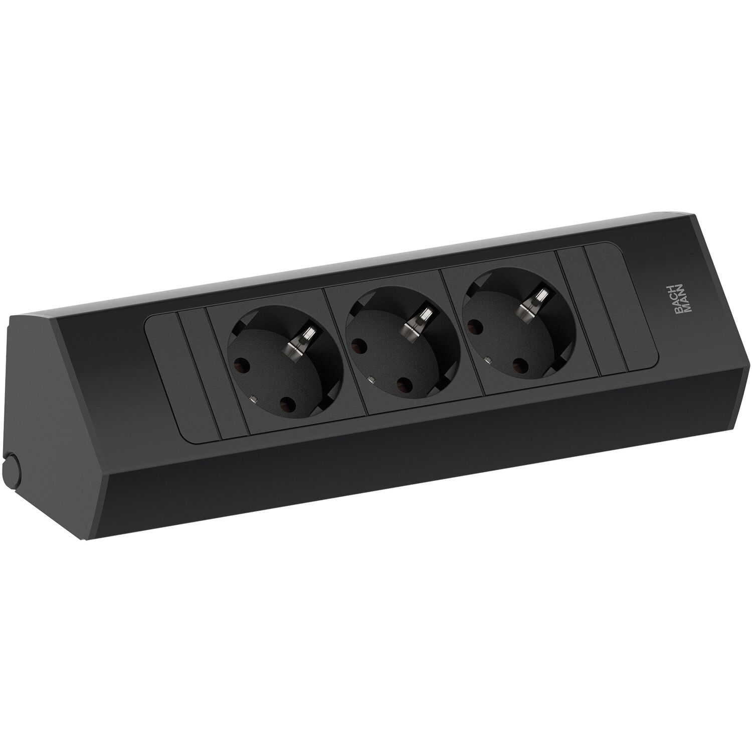 BACHMANN Steckdosenleiste Casia2 K 3-fach Schukosteckdose, schwarz