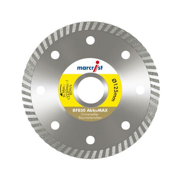 Marcrist Diamant-Trennscheibe BF850 AkkuMax 125 x 22,23 mm Baumaterialien
