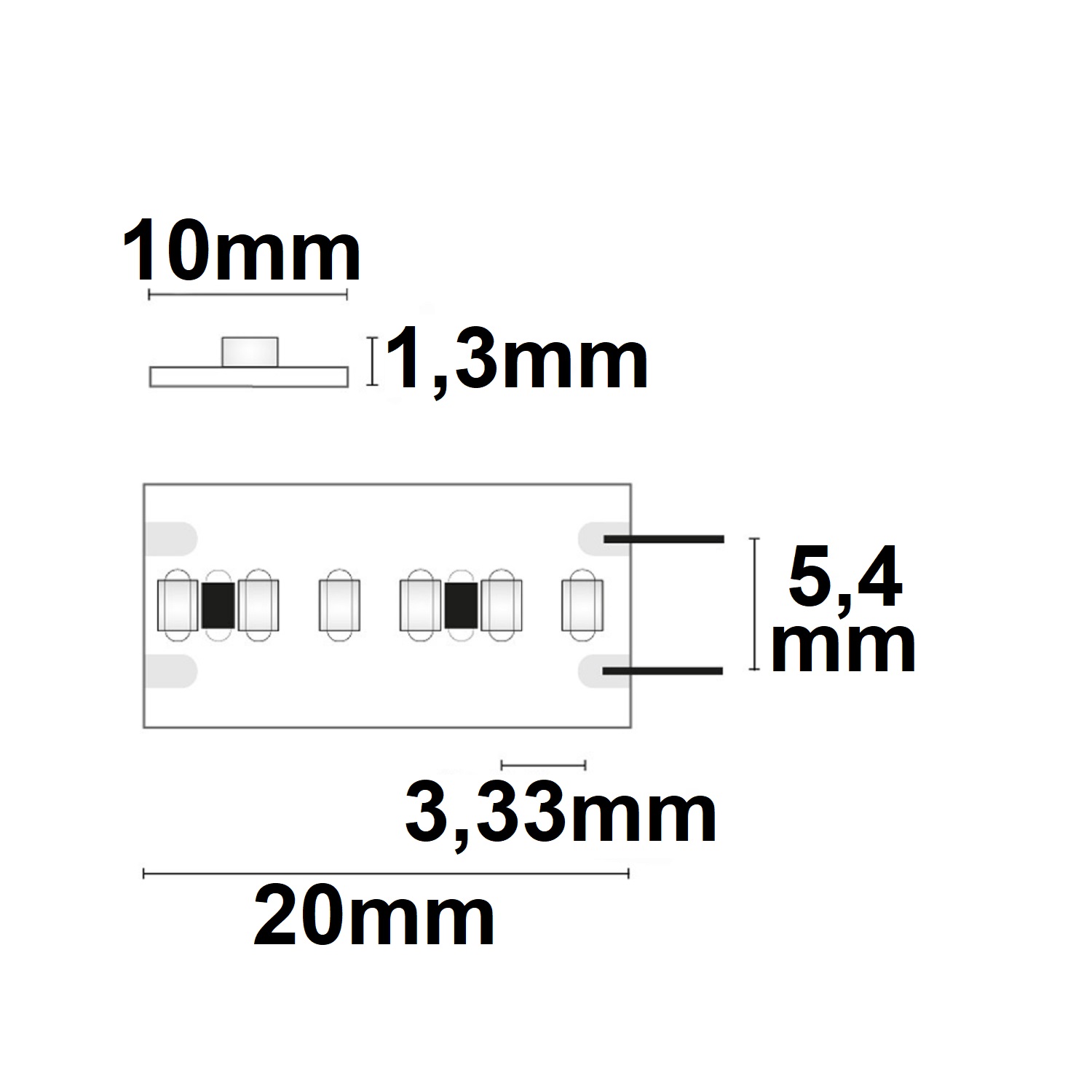 ISOLED LED CRI930 Linear10 Flexband 24V DC 22W IP20 3000K 20m Rolle 300 LED/m