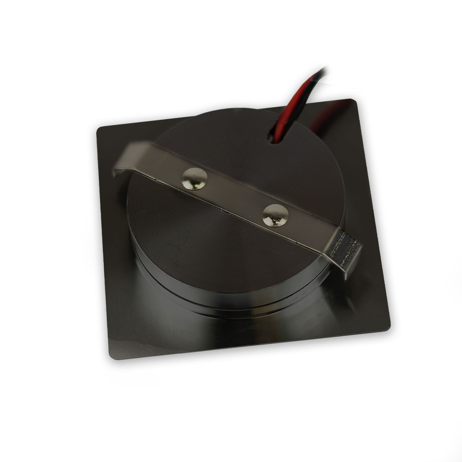 ISOLED LED Möbeleinbaustrahler MiniAMP schwarz eckig 3W 120° 24V DC warmweiß 3000K dimmbar