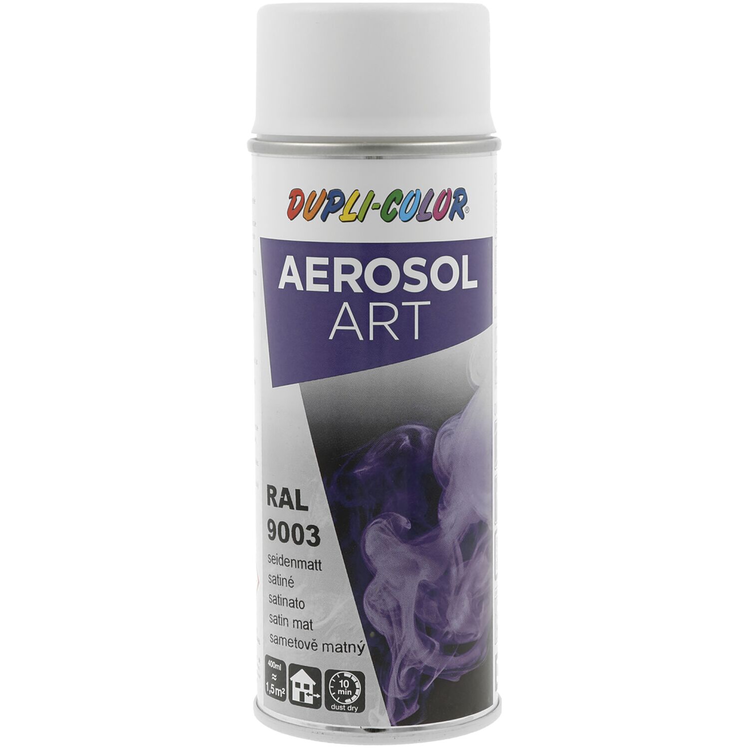 Dupli-Color Lackspray Aerosol Art 400ml signalweiß seidenmatt / RAL 9003 (400 ml)