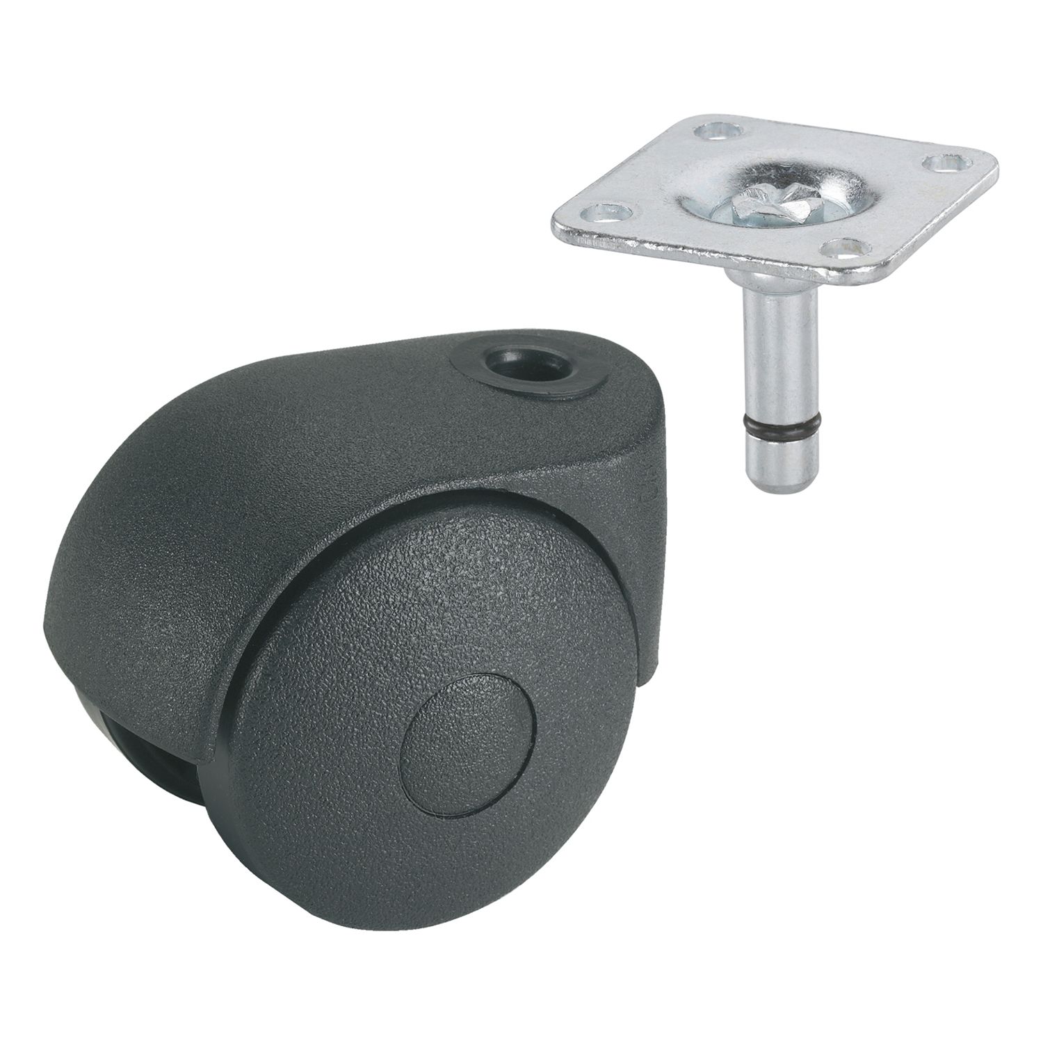 Dörner + Helmer Doppel-Lenkrolle One 50 mm 30 kg Platte