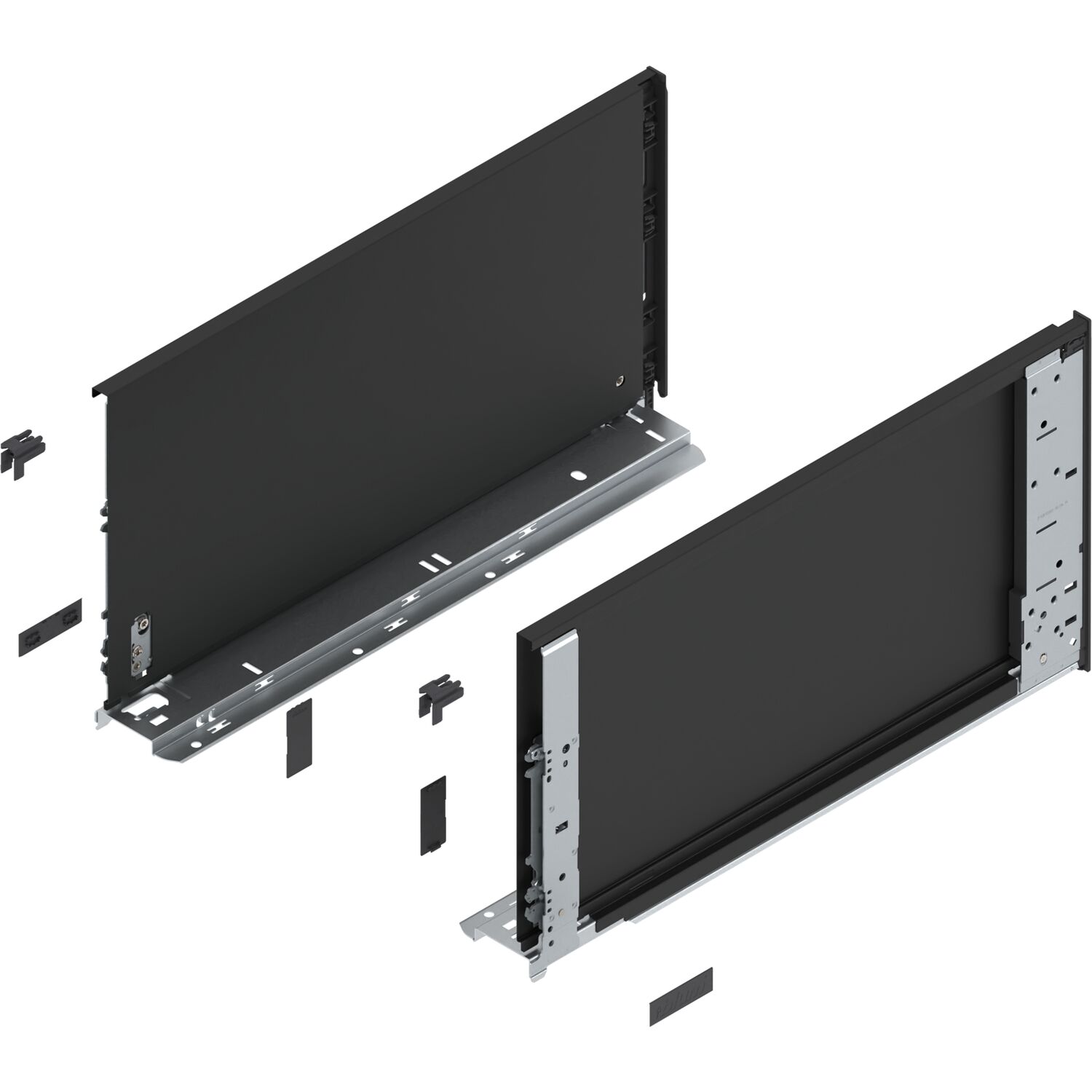 blum LEGRABOX special edition Innenzarge Höhe F, NL 450 mm, Carbonschwarz