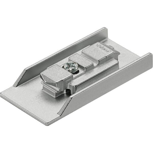 blum CLIP CRISTALLO Montageplatte , Zink vernickelt, Kleben, Distanz 0 mm
