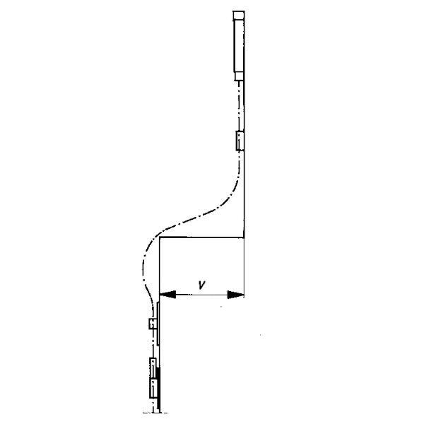 HAUTAU FL190 Flexibles Gestänge mit Zubehör Rund/Flachbogen L= 700 mm grau