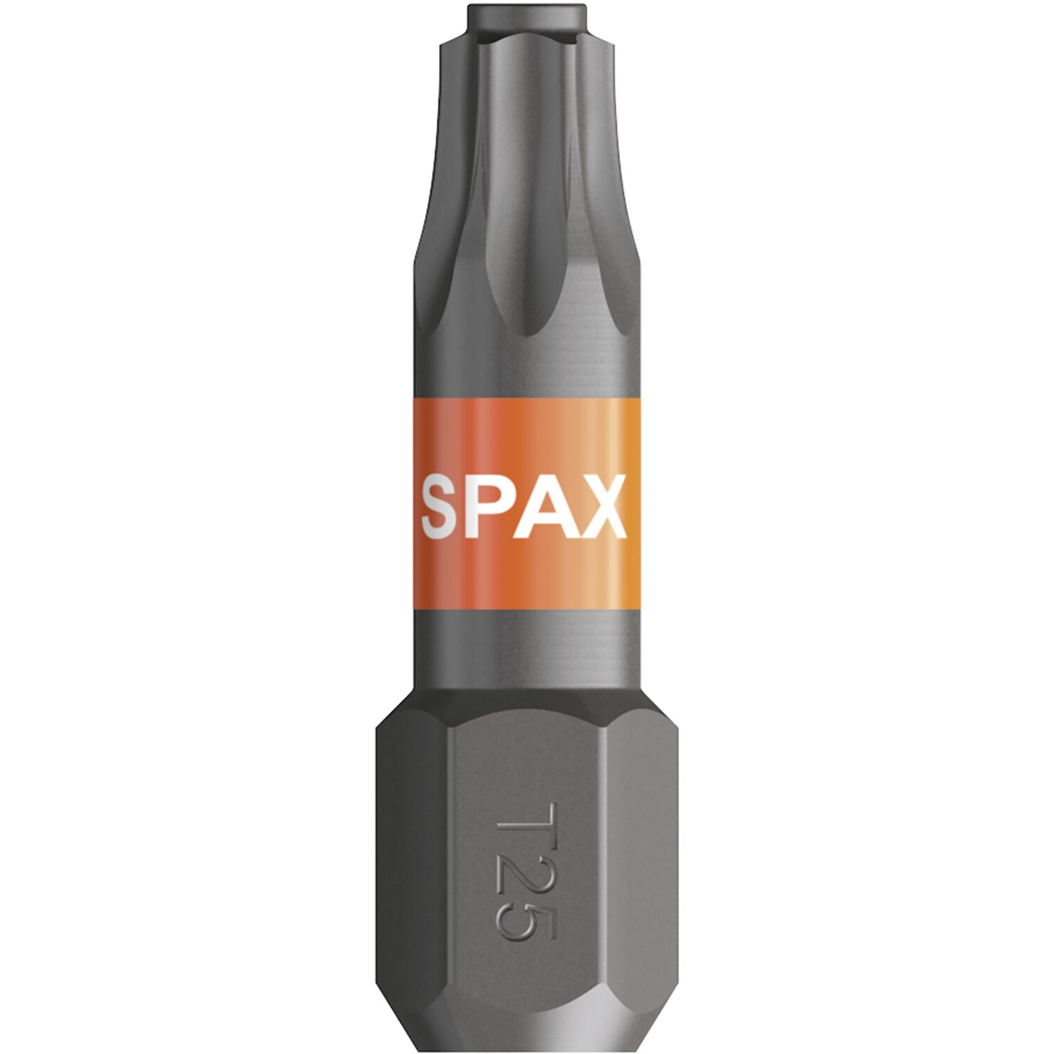 Spax Bit-Einsatz T-Star 1/4"sechskant T25/25 mm Zapfenführung, Inhalt 5 Stück
