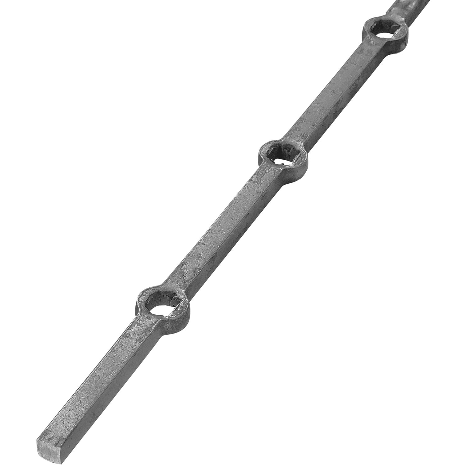 IAM DESIGN Lochstab, eckig 12 x 12mm, Lochabstand 120mm, 2000 mm, Schmiedeeisen