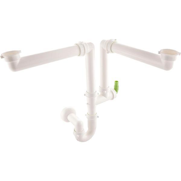 solido Siphon mit Ablaufverbindung 2-teilig 40/50 mm ()