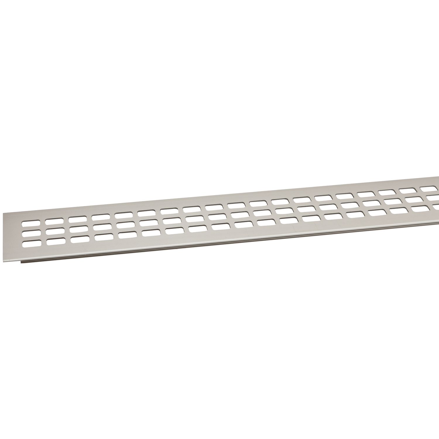 Lüftungsgitter Aluminium Titan/Edelstahl Effekt 60X1000 mm