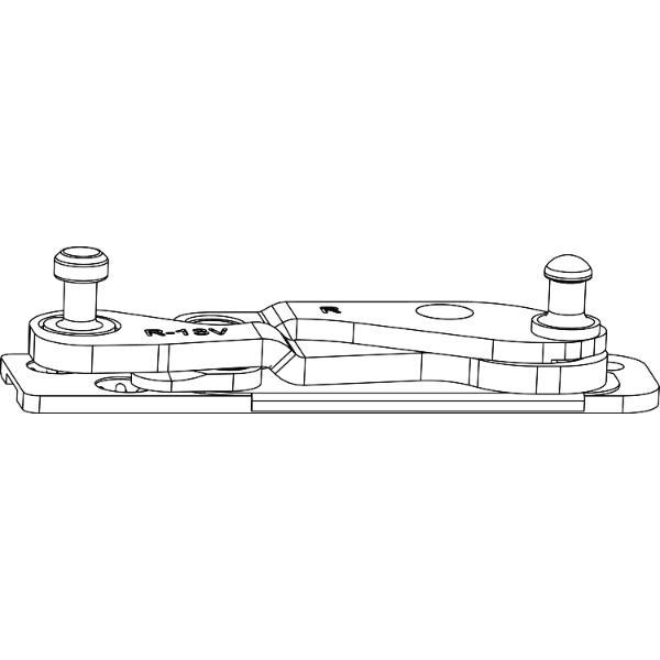 Maco #215828 MACO Ecklager POWER 3-flg. Holz FT 24 mm, 13V, rechts (215828)