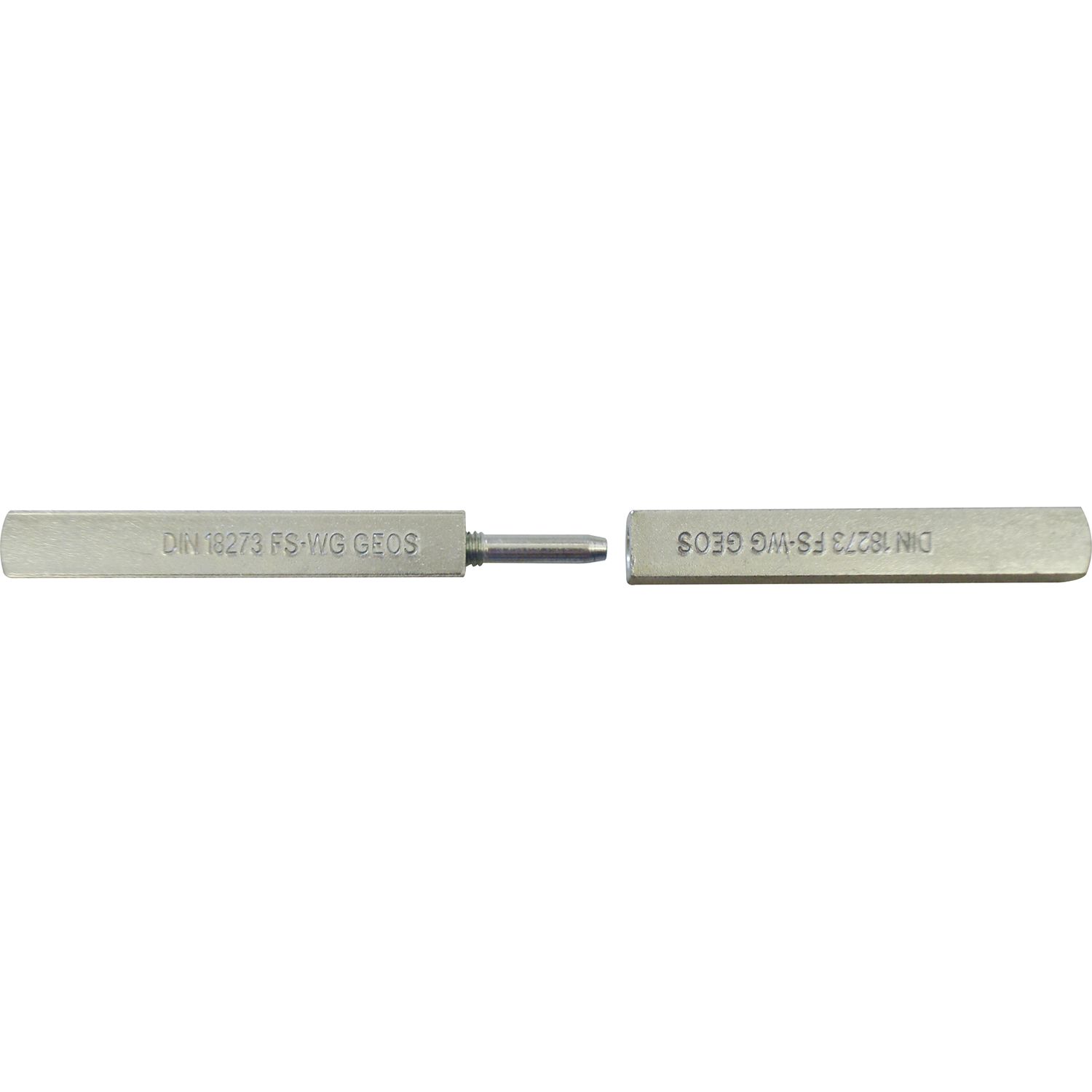 Grundmann Drückerstift GEOS 247V geteilt Länge innen 50mm Länge außen 50 Vierkant 8.5/9/8.5mm Stahl