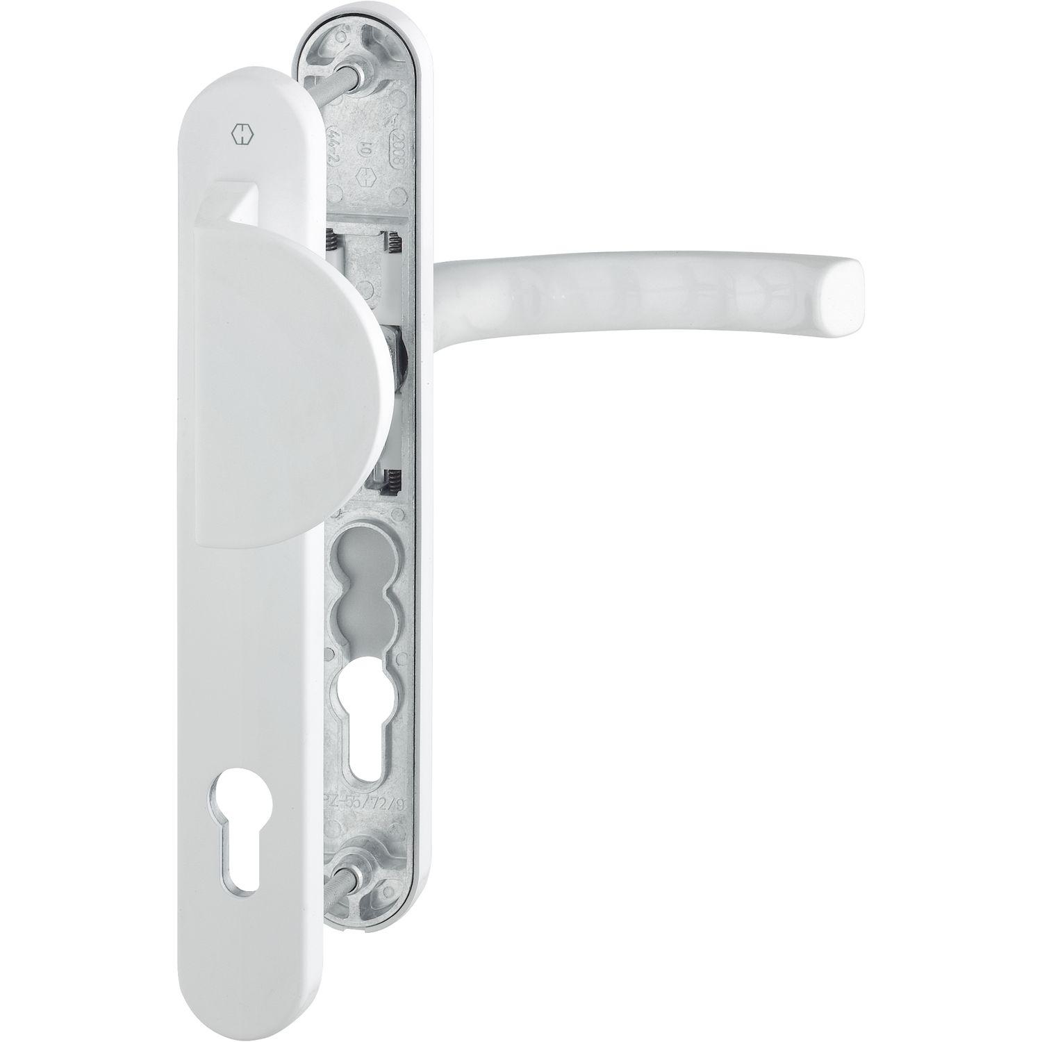 Hoppe Wechselgarnitur LIÈGE Schmalschild 36mm Griffplatte 67-72 weiß