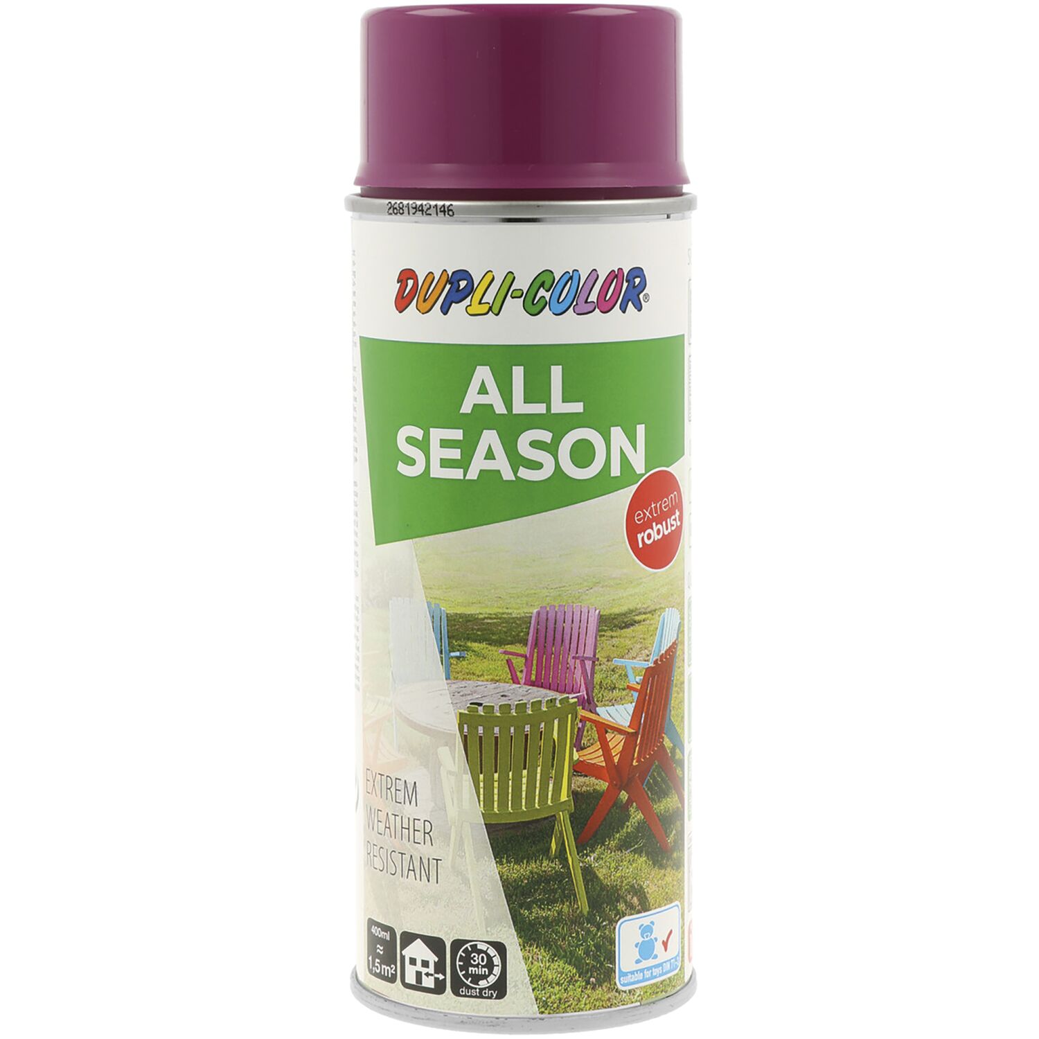 Dupli-Color Lackspray Acryl 400ml purpur glänzend / RAL 4006 (400 ml)