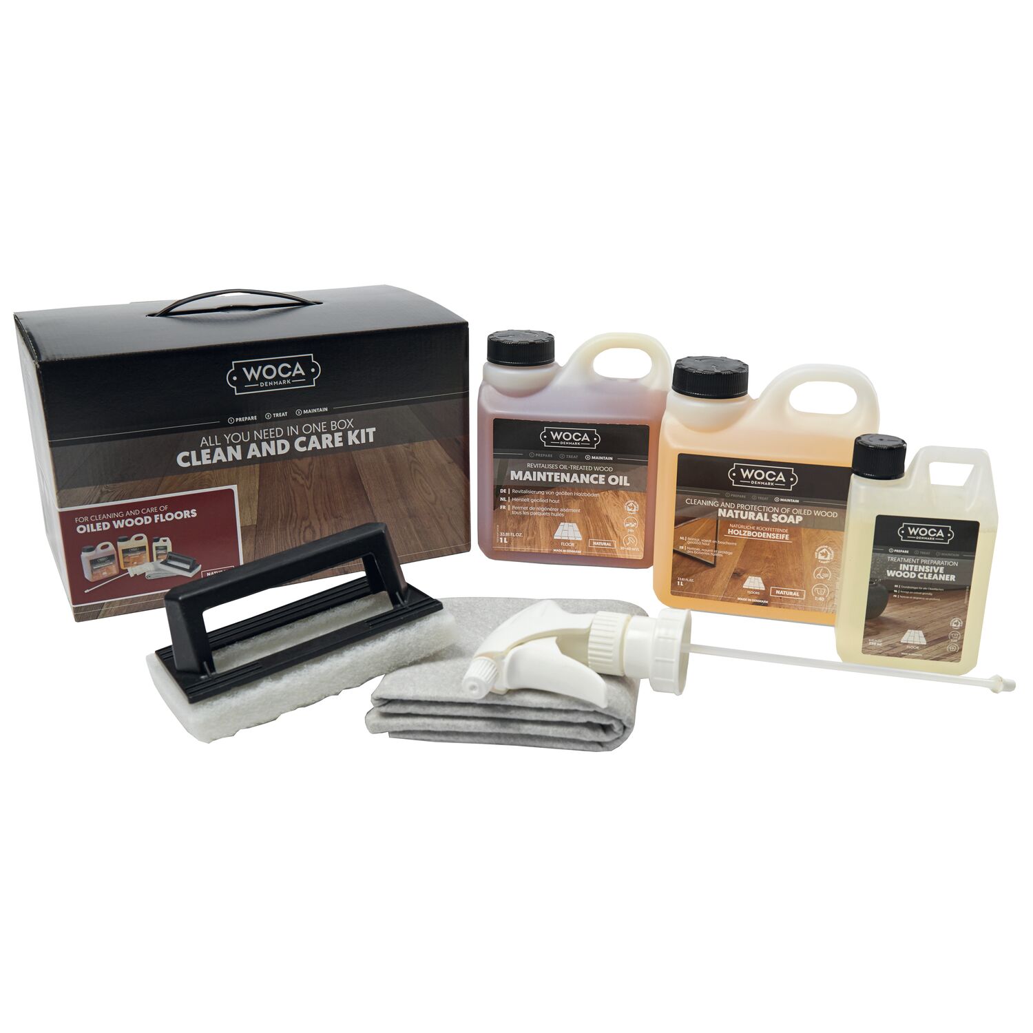 Woca Pflegebox mit Oil Care natur